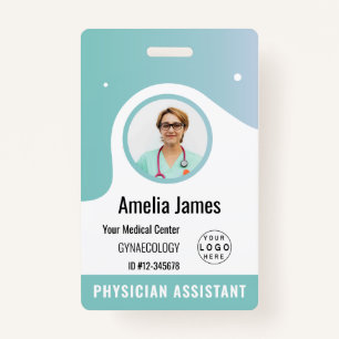 Personalised Hospital Employee Logo & Photo ID ID Badge