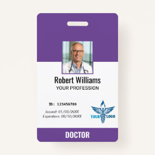 Personalised Hospital Employee Logo & Photo ID ID Badge