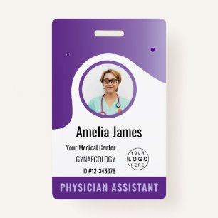 Personalised Hospital Employee Logo & Photo ID ID Badge