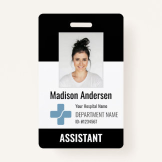 Personalised Hospital Employee Logo & Photo ID ID Badge