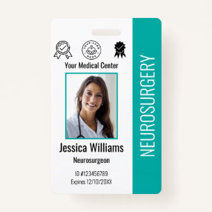 Personalised Hospital Employee Logo & Photo ID ID Badge