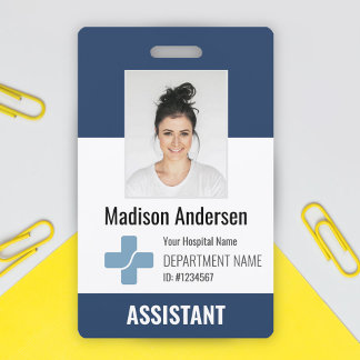 Personalised Hospital Employee Logo & Photo ID ID Badge