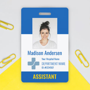 Personalised Hospital Employee Logo & Photo ID ID Badge