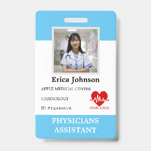 Personalised Hospital Employee Logo & Photo ID ID  Badge