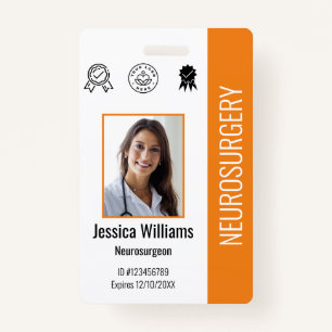 Personalised Hospital Employee Logo & Photo ID  ID Badge