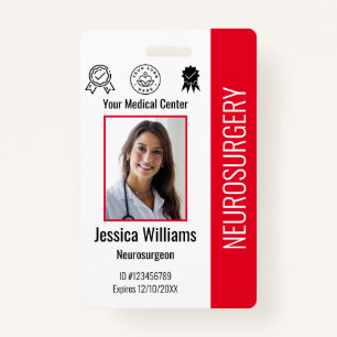 Personalised Hospital Employee Logo & Photo ID ID Badge