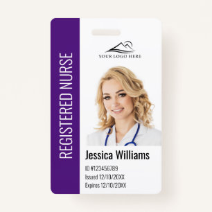 Personalised Hospital Employee Logo & Photo ID ID Badge