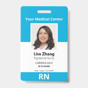 Personalised Hospital Employee Photo ID Badge