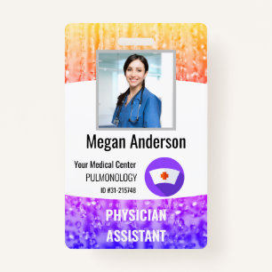 Personalised Hospital Employee Photo ID Badge