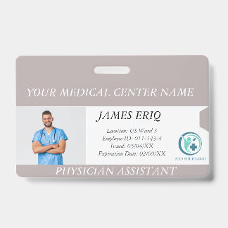 Personalised Hospital Employee Photo ID Badge