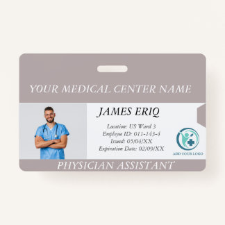 Personalised Hospital Employee Photo ID Badge