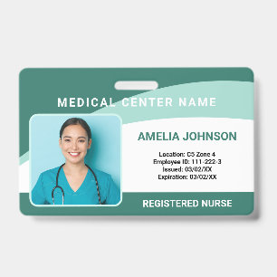 Personalised Hospital Employee Photo ID Badge