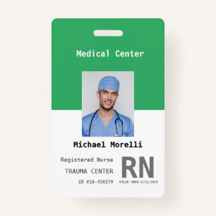 Personalised Hospital Employee Photo ID Badge
