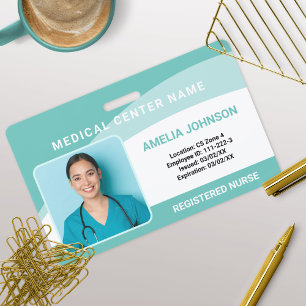 Personalised Hospital Employee Photo ID Badge