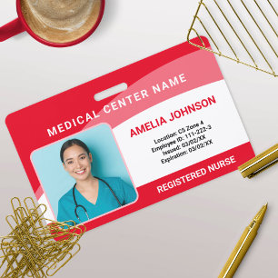 Personalised Hospital Employee Photo ID Badge