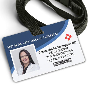 Personalised Hospital Employee Photo ID Badge