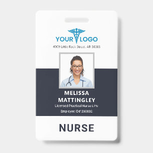 Personalised Hospital Logo and Employee Photo ID Badge
