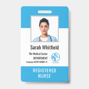 Personalised Hospital Logo & Employee Photo ID Badge