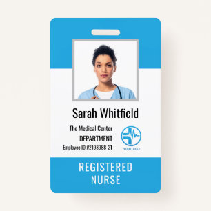 Personalised Hospital Logo & Employee Photo ID ID Badge
