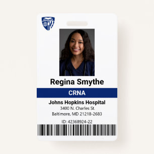Personalised Hospital Medical ID Badge Template
