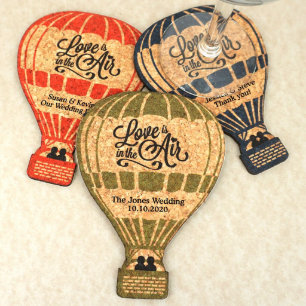 Personalised Hot Air Balloon Cork Coaster