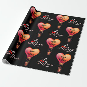 Personalised Hot Air Balloons Wrapping Paper