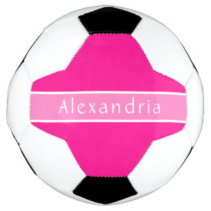 Personalised Hot Pink and Pink Football
