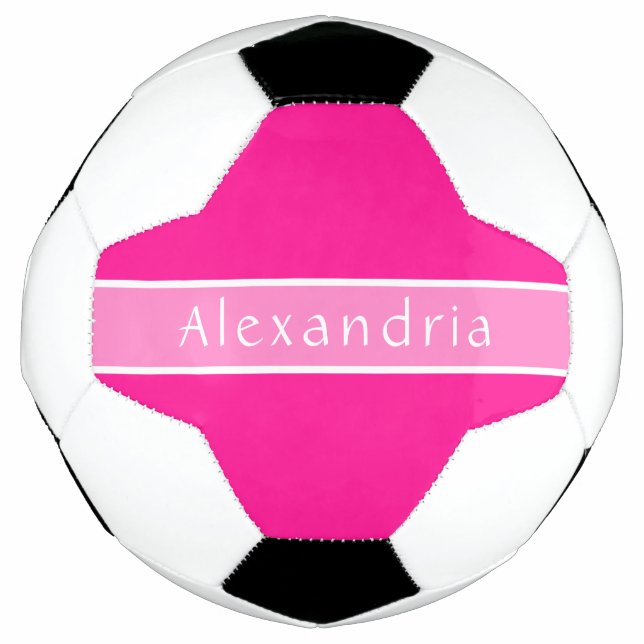 Personalised Hot Pink and Pink Football (Front)