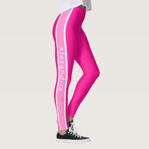 Personalised Hot Pink and Pink Leggings