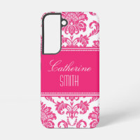 Personalised Hot PInk Damask
