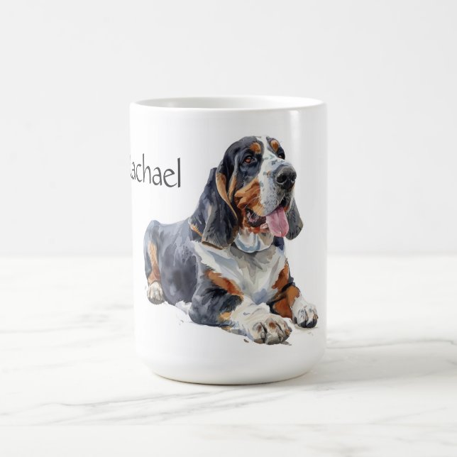 Personalised Hound Dog Coffee Mug (Center)