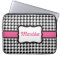 Personalised Houndstooth Laptop Case
