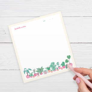 Personalised Houseplant Writing Pad