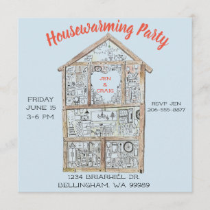 Personalised Housewarming Party invitation