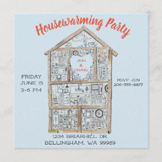 Personalised Housewarming Party invitation