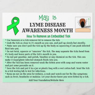 Personalised How to remove a Tick Educational Flyer