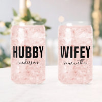 Personalised Hubby & Wifey Name
