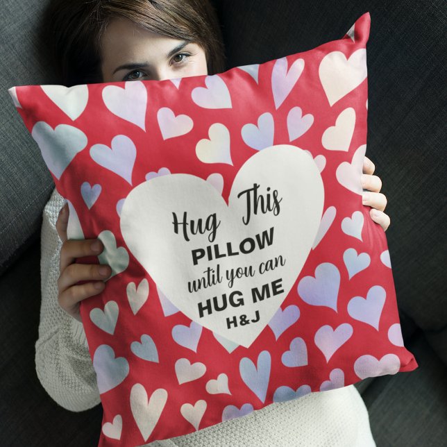 Personalised Hug This Pillow Until You Can Hug Me (Personalized Hug This Pillow Until You Can Hug Me
)