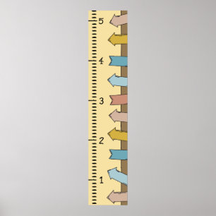 Personalised Human Growth Chart Ruler   Printable