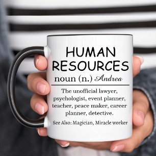 Personalised Human Resources Definition Mug
