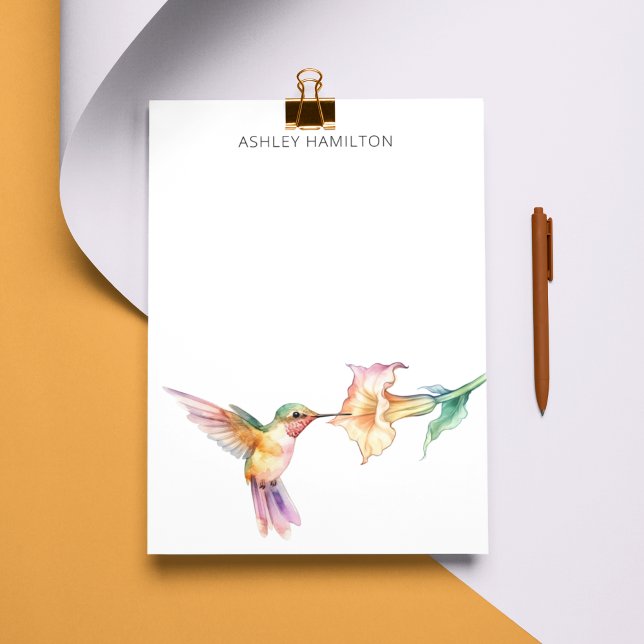 Personalised Hummingbird Flower Card (Creator Uploaded)