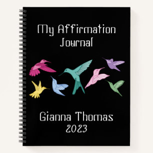 Personalised Hummingbird Journal