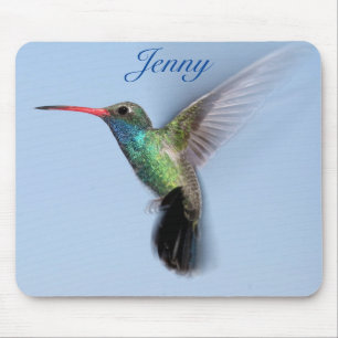 Personalised Hummingbird Mouse Mat