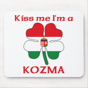 Personalised Hungarian Kiss Me I'm Kozma Mouse Mat