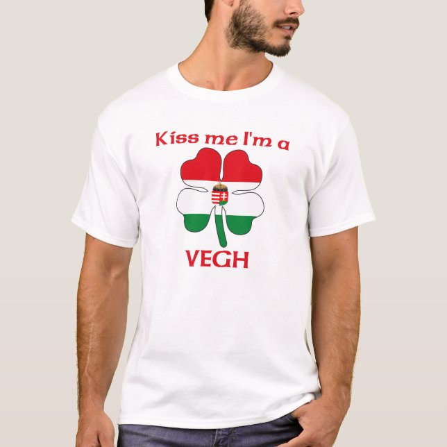 Personalised Hungarian Kiss Me I'm Vegh T-Shirt (Front)
