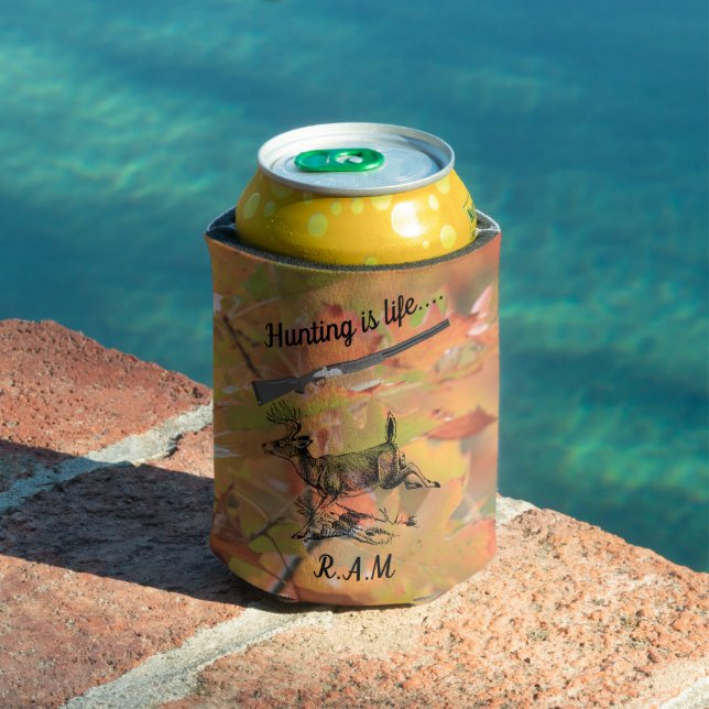 Personalised Hunting Is Life Buck and Shotgun Can Cooler (In Situ Pool)