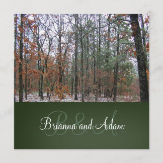 Personalised Hunting Theme Wedding Invitation