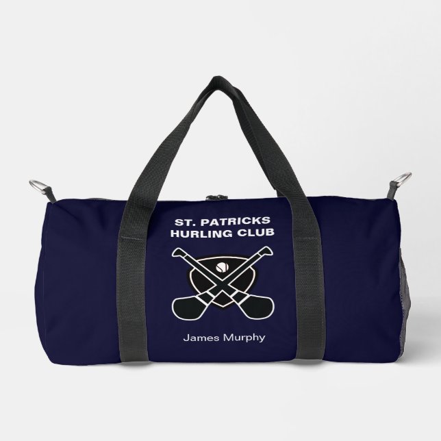 Personalised Hurling / Camogie (Navy) Gear Duffle Bag (Front)