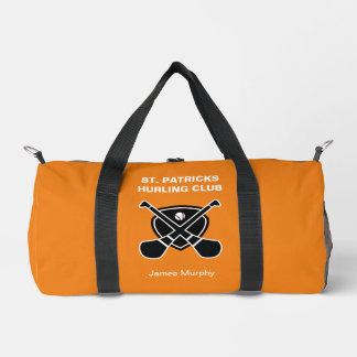Personalised Hurling / Camogie (Orange) Gear Duffle Bag