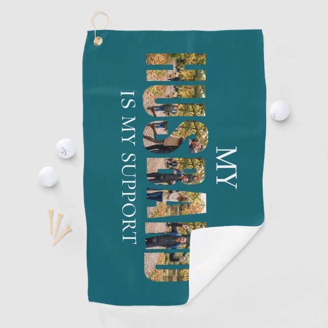 Personalised Husband Photo Collage Towel  (InSitu)